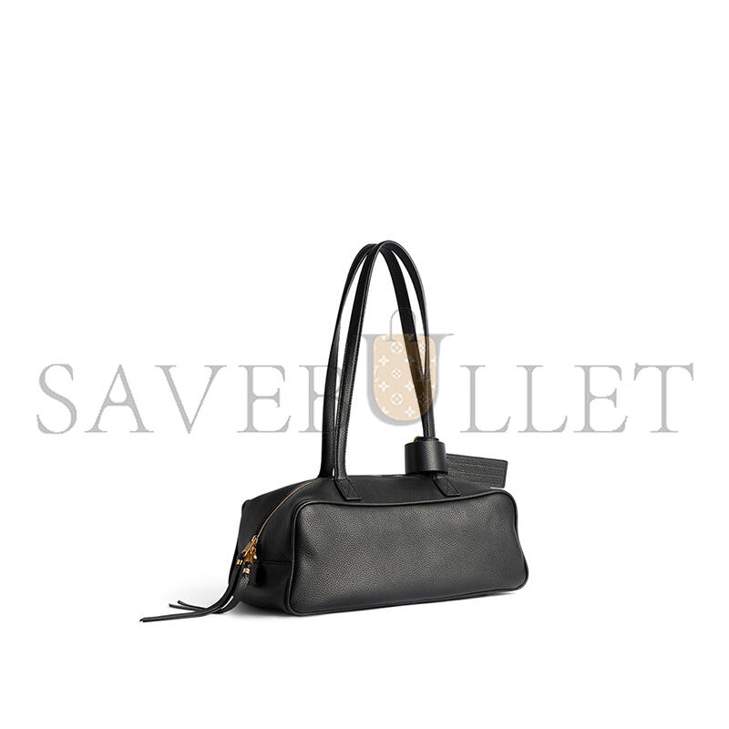 BALENCIAGA WOMEN'S CARRIE BOWLING BAG SMALL IN BLACK 8329202ABNQ1000  (31*12*12cm)